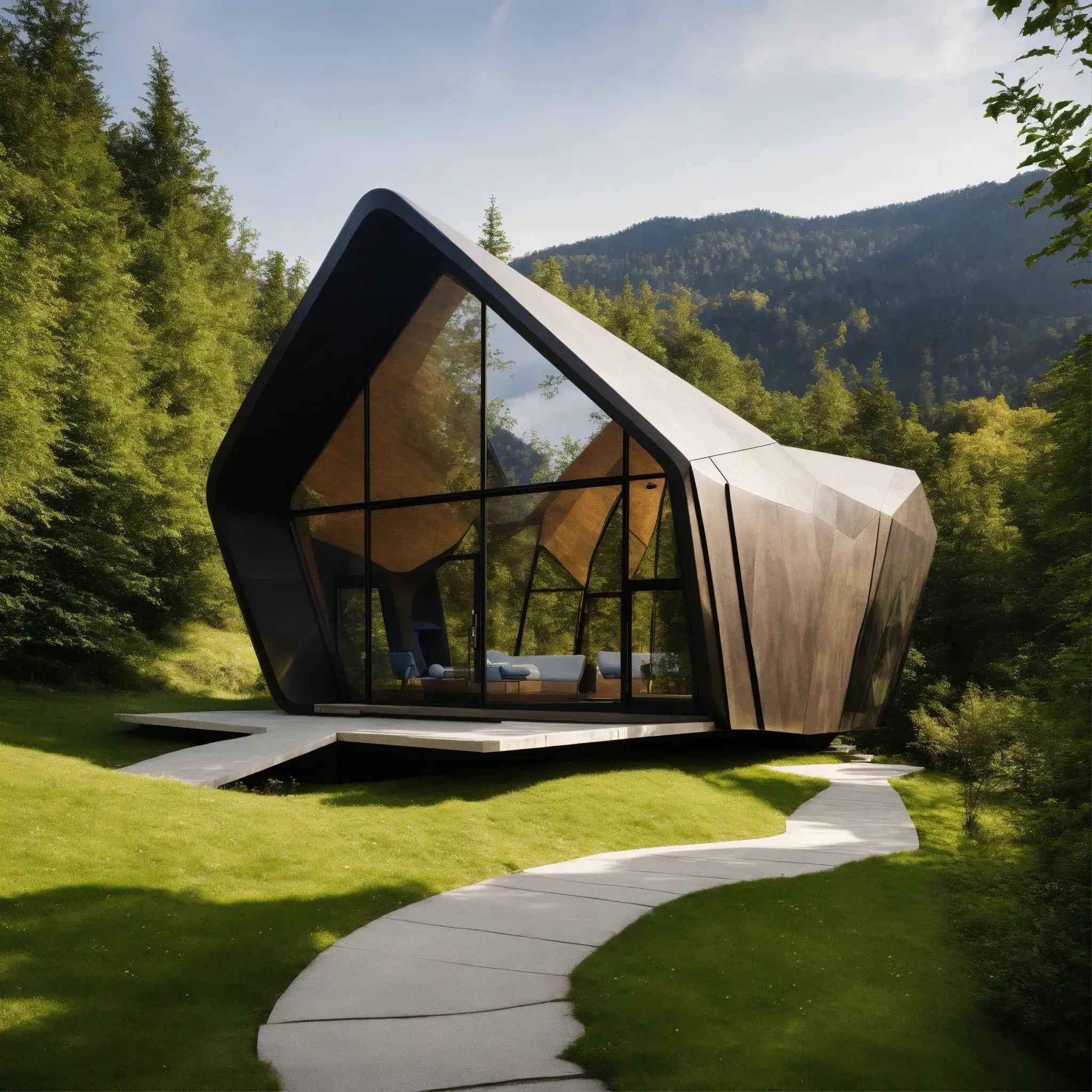 Step by step process of creating leaf patterns